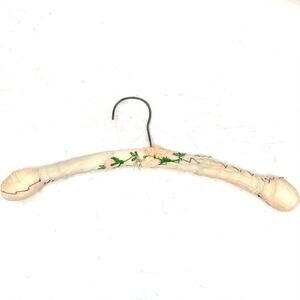 Vintage 40s 50s Floral Handmade Fabric Hanger